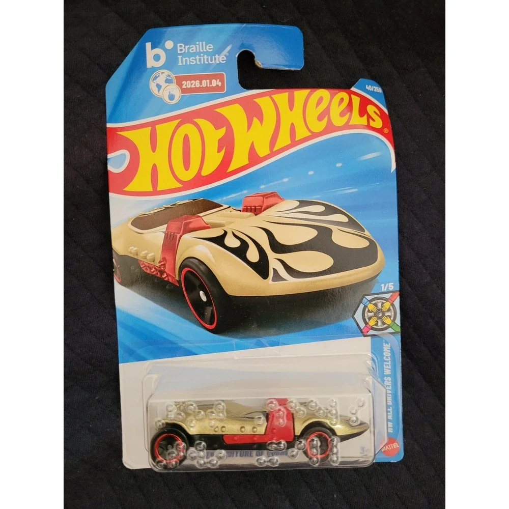 Hot Wheels Braille Racer Twin Mill Gold HW All Drivers Welcome 1/5 40/250 2024